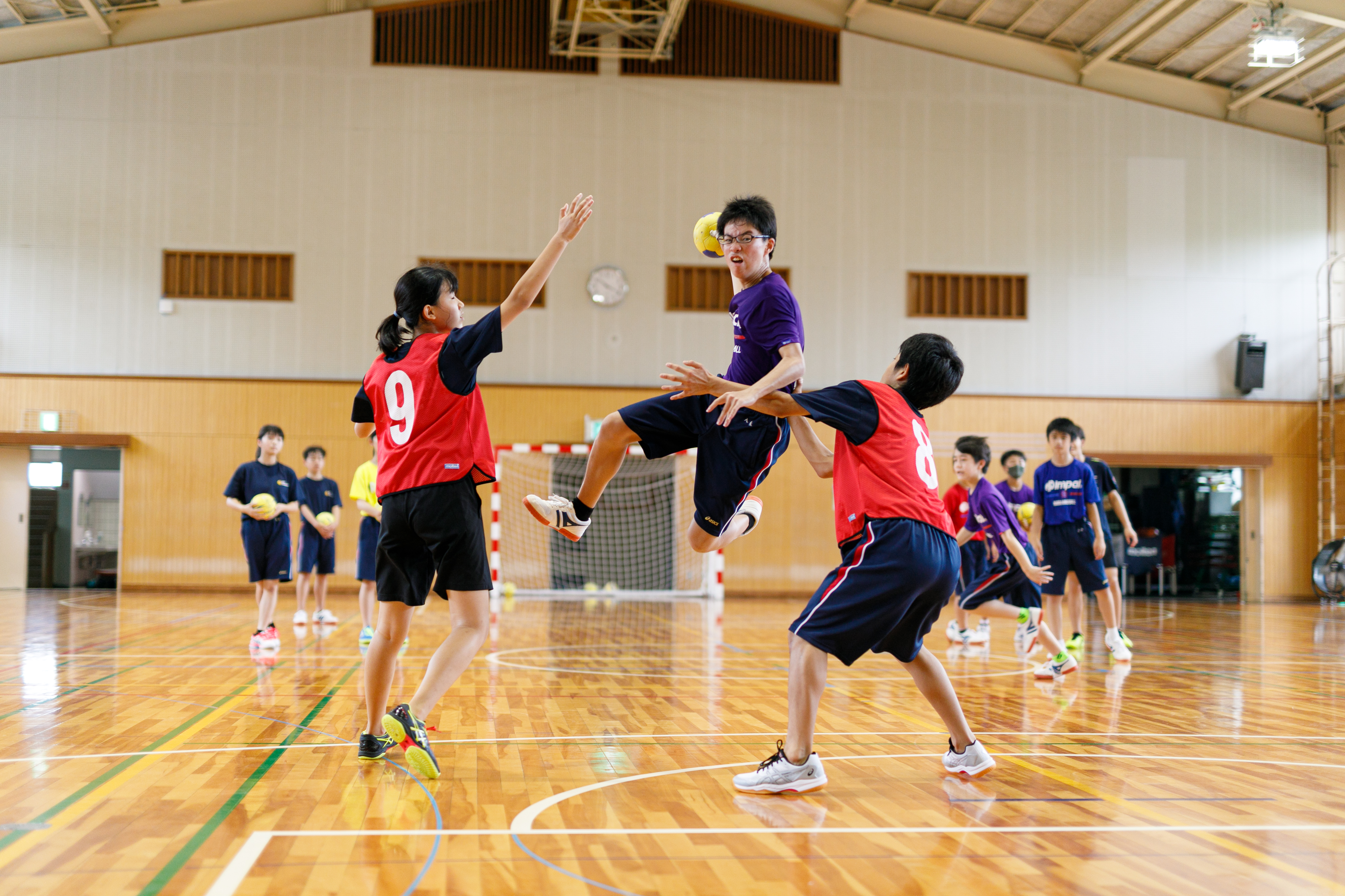 男子ハンドボール部の写真