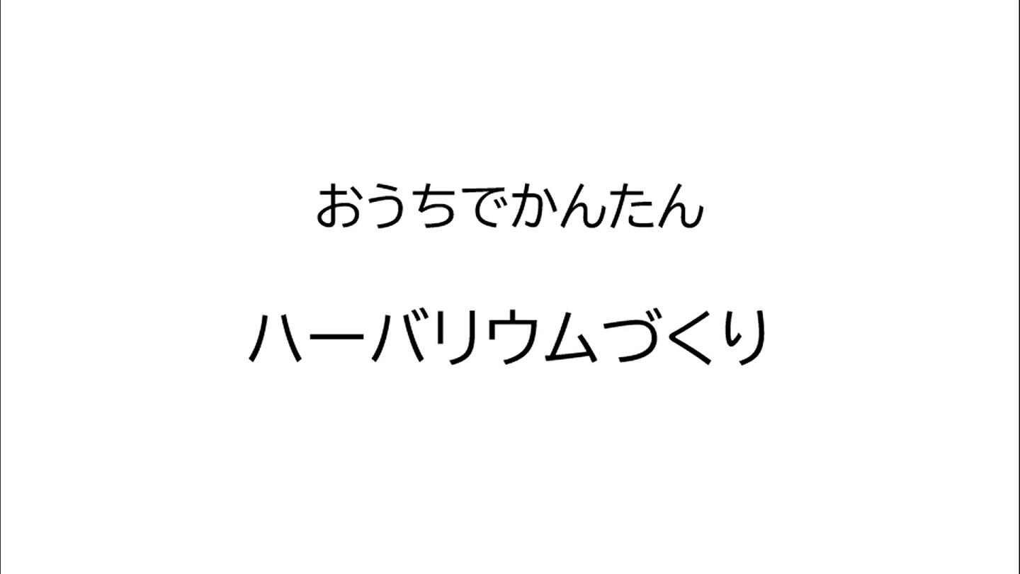 おうちで簡単バーバリウムづくり